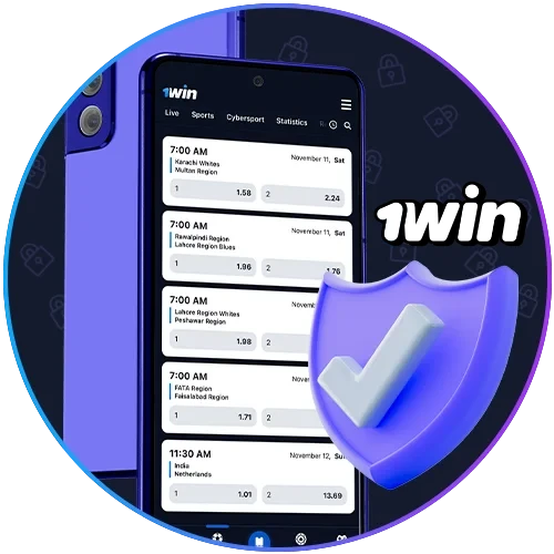 With strong encryption, all 1win players' data is securely protected.
