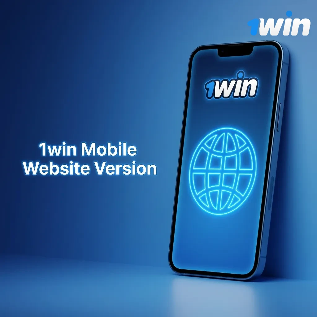 1win mobile website interface on a smartphone for sports betting and casino games.